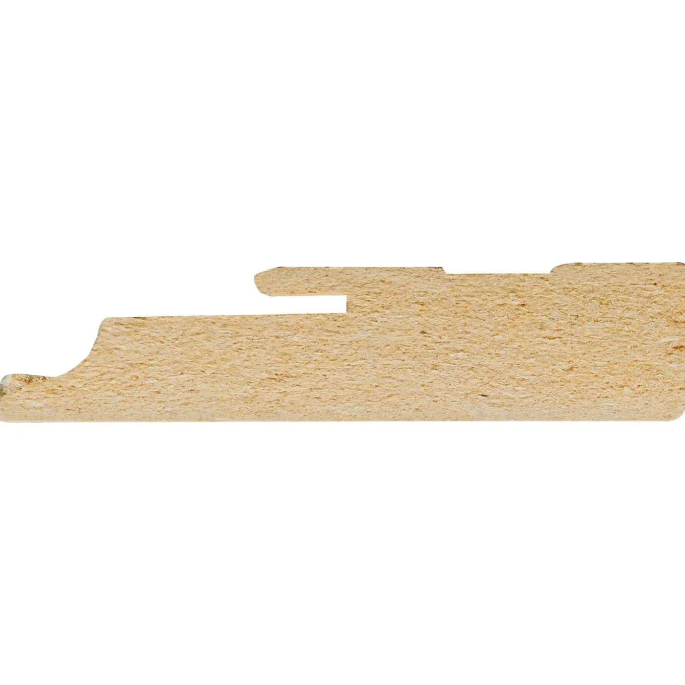 CanDo Muurplint Cubic - Wit - MDF - Folie - 240cm - 19x80mm