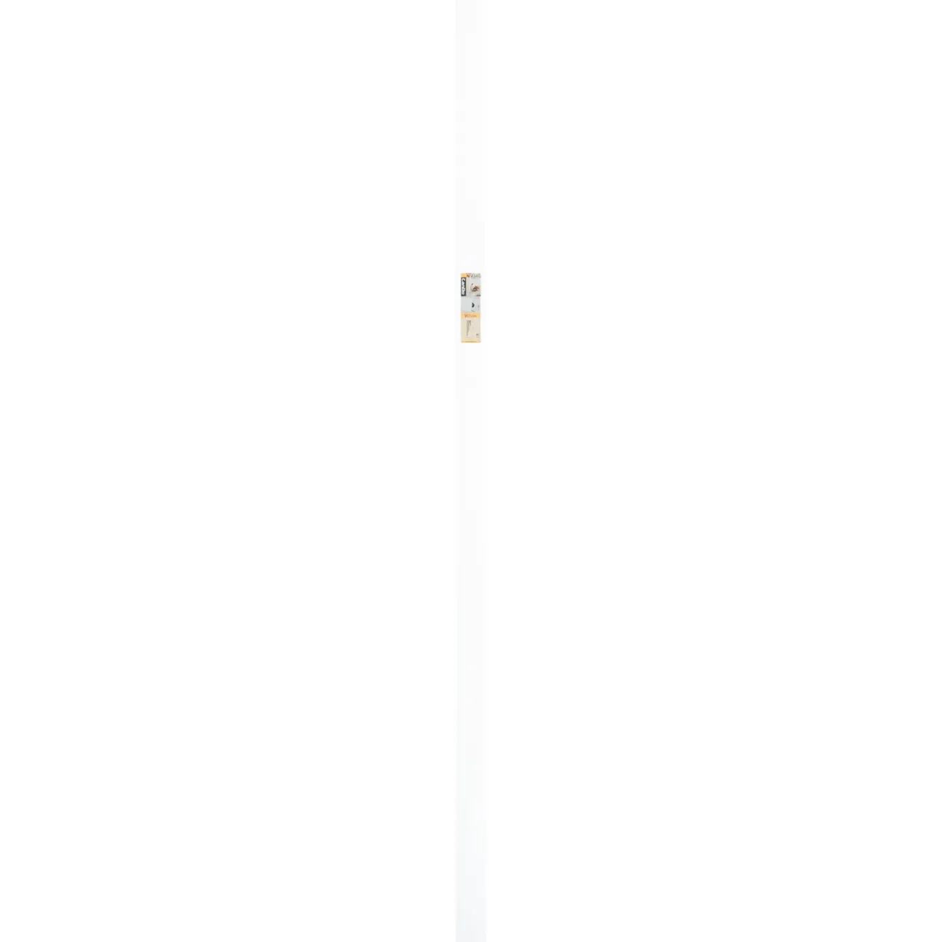 CanDo Muurplint Cubic - Wit - MDF - Folie - 240cm - 19x80mm