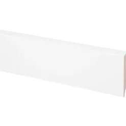 CanDo Muurplint Cubic - Wit - MDF - Folie - 240cm - 19x80mm