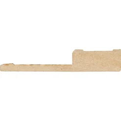 CanDo Overzetplint Cubic Zwart - MDF - Folie - 240cm - 18x100mm