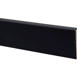 CanDo Overzetplint Cubic Zwart - MDF - Folie - 240cm - 18x100mm