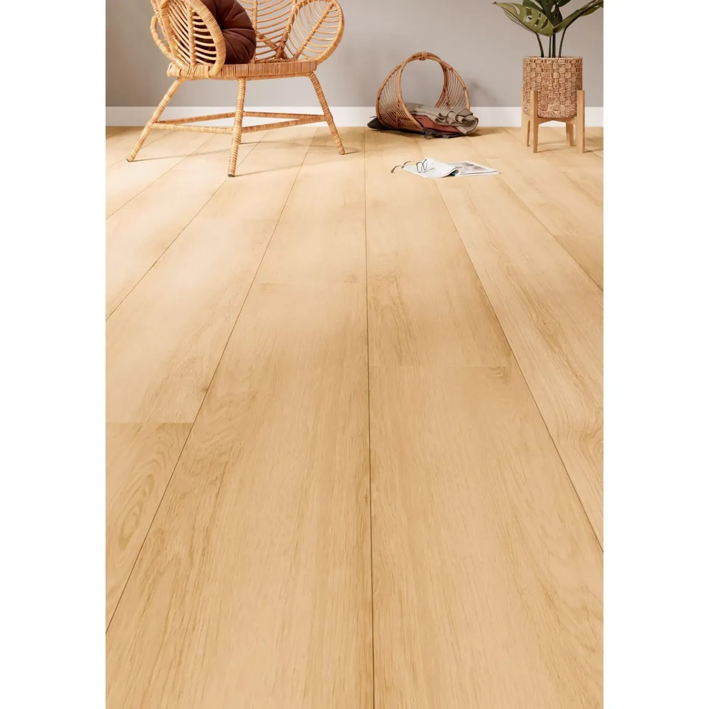 CanDo PVC Vloer Feel Plank XB Noors Eiken - Lichtbruin - 4-zijdige Micro V-groef - 6mm - 1,719m²