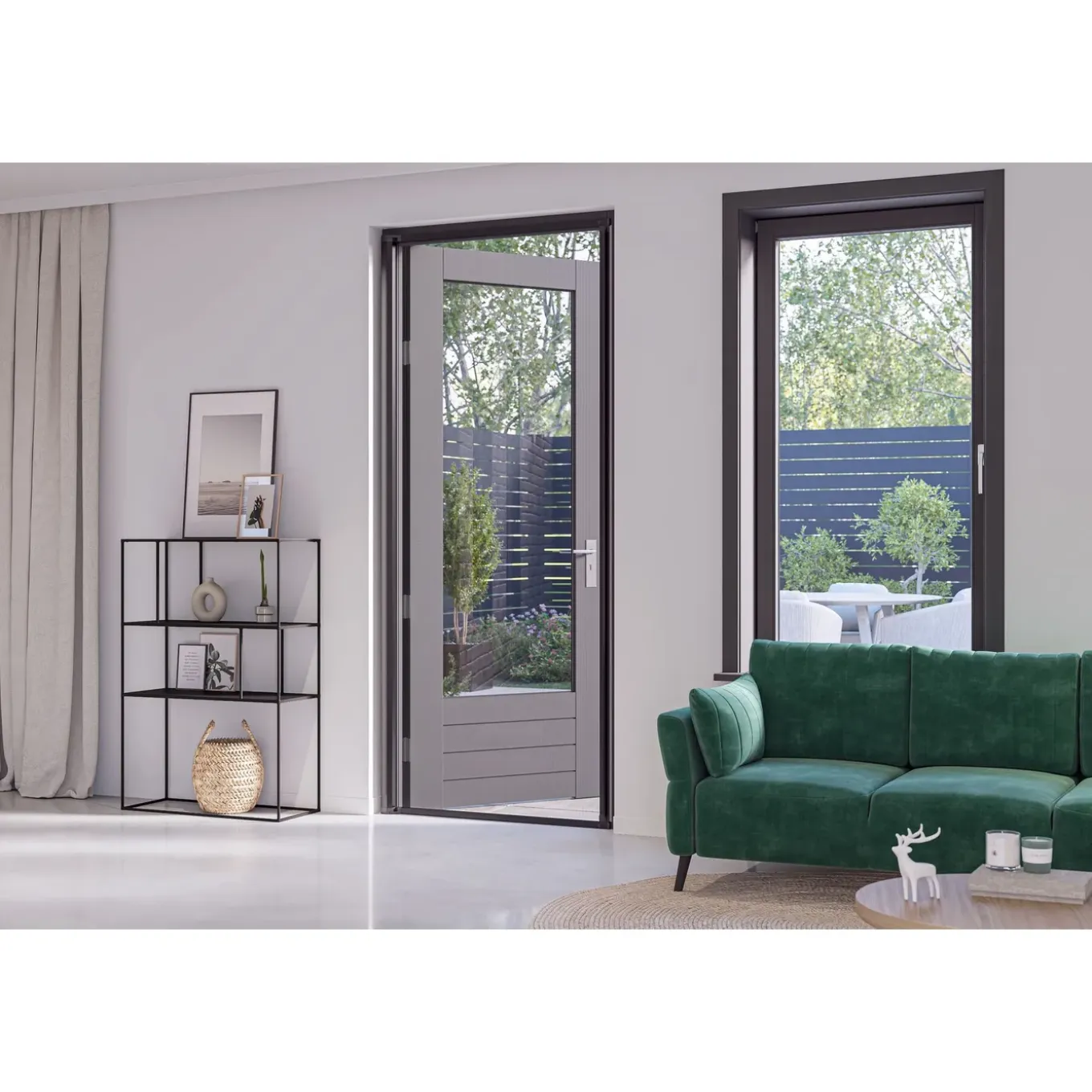 CanDo Rolhordeur Comfort - 110x215cm - Zwart