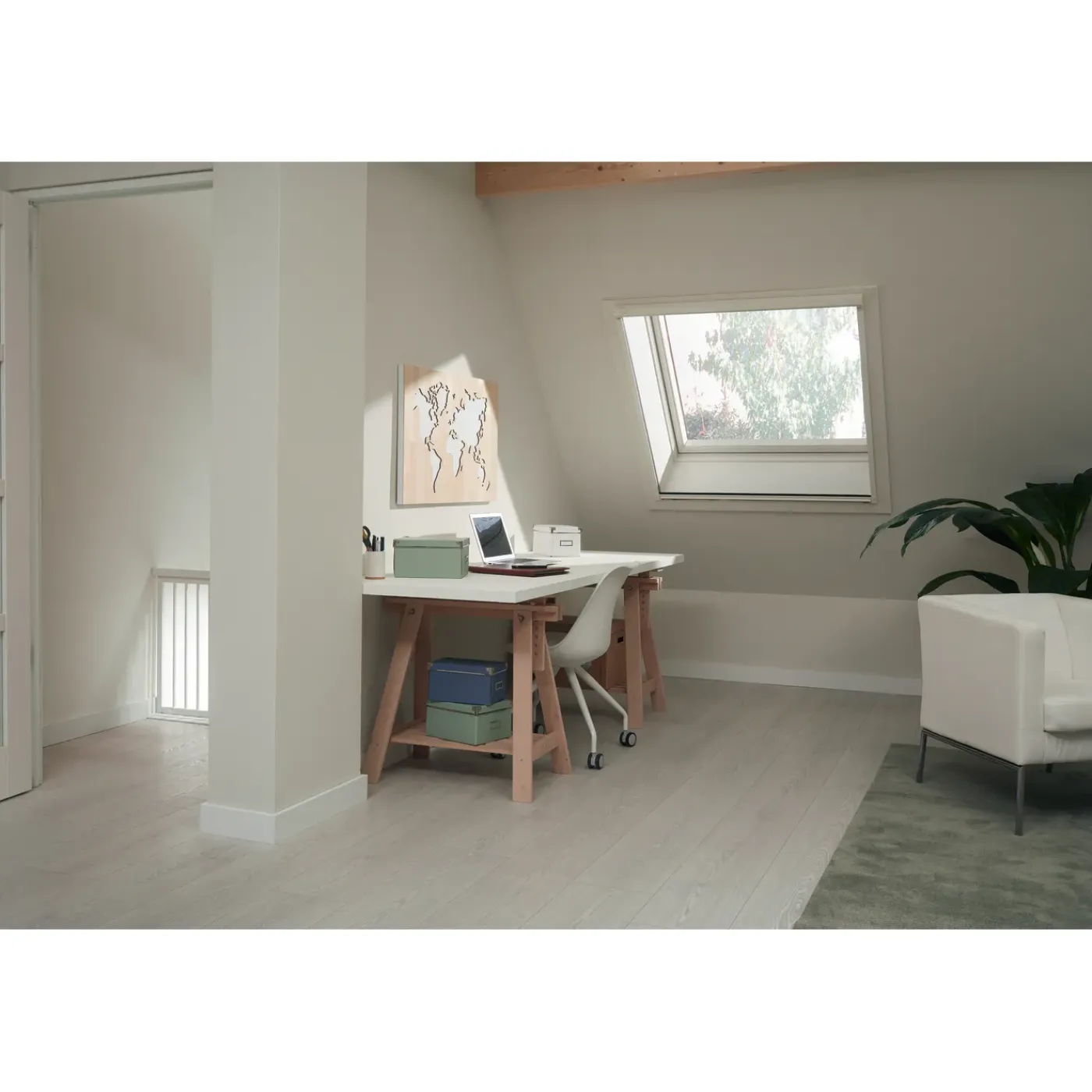 CanDo Rolhor Raam Comfort - 88x155cm - Wit