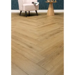 CanDo Visgraat Laminaat Herringbone - Natuur Eiken - 4-zijdige V-groef - 8mm - 1,238m²