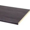 Cando - Werkblad - Aanrechtblad - Staalgrijs - Met waterkering - 182x60x2,8cm