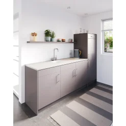 CanDo - Werkblad - Aanrechtblad - Beton lichtgrijs - 182x60x2,8cm