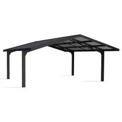 Canopia Carport Sydney dubbel boog zwart 572x586cm