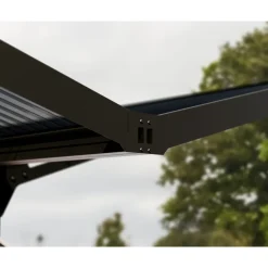 Canopia Carport Sydney dubbel boog zwart 286x586cm