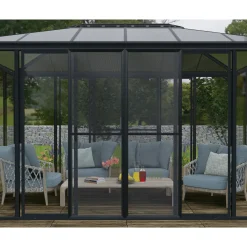 Canopia - Hordeurpakket voor Garda / Ledro / San Remo Tuin Chalet Grijs