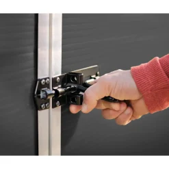Canopia Metalen Tuinhuis Rubicon - Grijs - 179x237cm - Dubbele Deur - met Vloer - 12,5m²