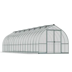 Canopia Tuinkas Bella 8x32 - Polycarbonaat 6mm - Zilver - 244x964x218cm