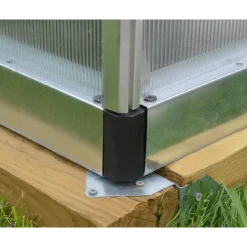Canopia Tuinkas Bella 8x20 - Polycarbonaat - Zilver - 244x604x219cm