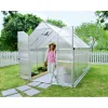 Canopia Tuinkas Essence 8x12 - Polycarbonaat - Zilver - 244x367x229cm