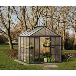 Canopia Tuinkas Glory 8x8 - Polycarbonaat 10mm - Grijs - 253x244x269cm