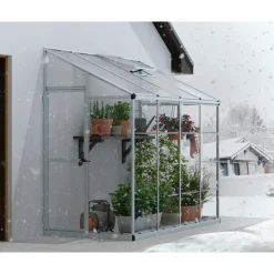 Canopia Tuinkas Lean To 8x4 - Hybride - Zilver - 244x124x225cm