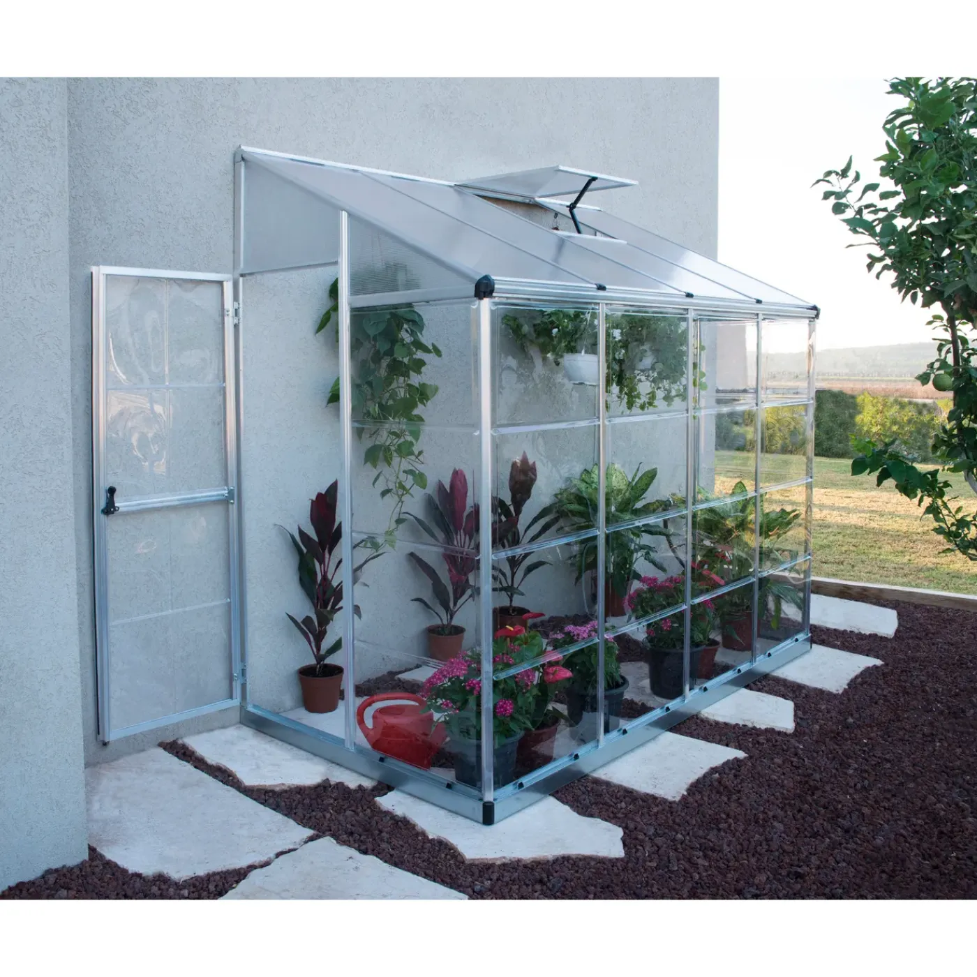 Canopia Tuinkas Lean To 8x4 - Hybride - Zilver - 244x124x225cm
