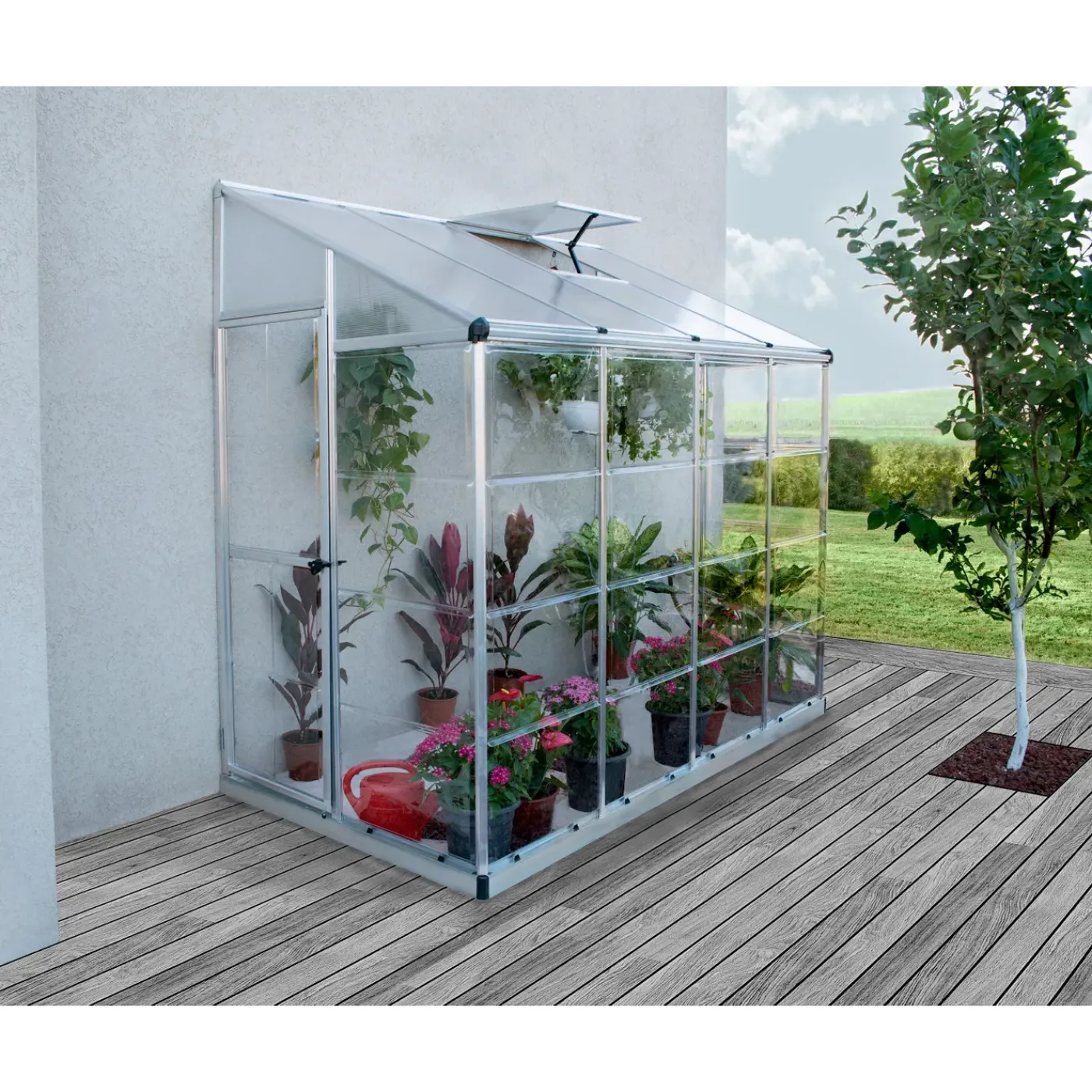 Canopia Tuinkas Lean To 8x4 - Hybride - Zilver - 244x124x225cm