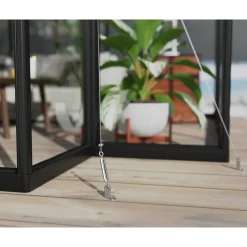 Canopia Tuinkas Triomphe Oranjerie - Polycarbonaat 10mm - Zwart - 303x380x190 cm