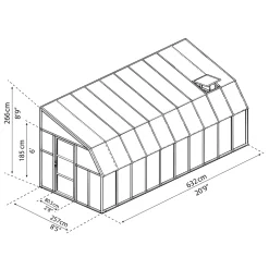 Canopia veranda Sun Room wit 632x257cm