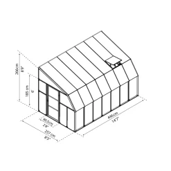 Canopia veranda Sun Room wit 2446x257cm