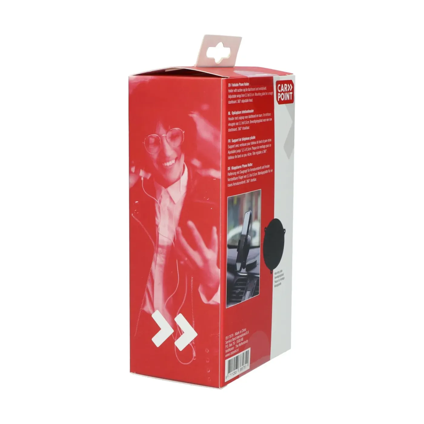 Carpoint draagbare opklapbare smartphone houder klem rond