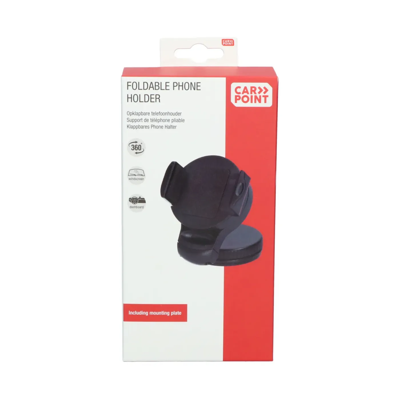 Carpoint draagbare opklapbare smartphone houder klem rond