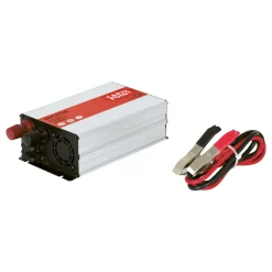 Carpoint Omvormer 12v>230v 600w Accuklemmen Frans/belgisch Stopcontact