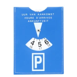 Carpoint Parkeerschijf - Kunststof - Blauw - 14x19cm