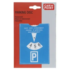 Carpoint Parkeerschijf - Kunststof - Blauw - 14x19cm
