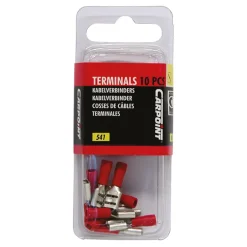 Carpoint vlakstekerhuls 541 rood 6,3x0,8mm - 10 stuks