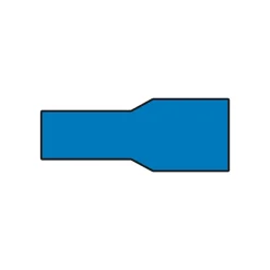 Carpoint vlakstekkerhuls 1542 blauw 6,3x0,8mm - 10 stuks