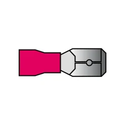 Carpoint vlakstekker 540 rood 6,3x0,8mm - 10 stuks