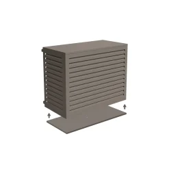 Casanoov Airco- & Warmtepomp Ombouw Aneto Aluminium Taupe Met Onderzijde - Maat M
