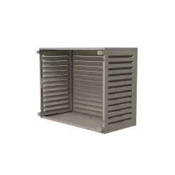 Casanoov Airco- & Warmtepomp Ombouw Aneto Aluminium Taupe Met Onderzijde - Maat M