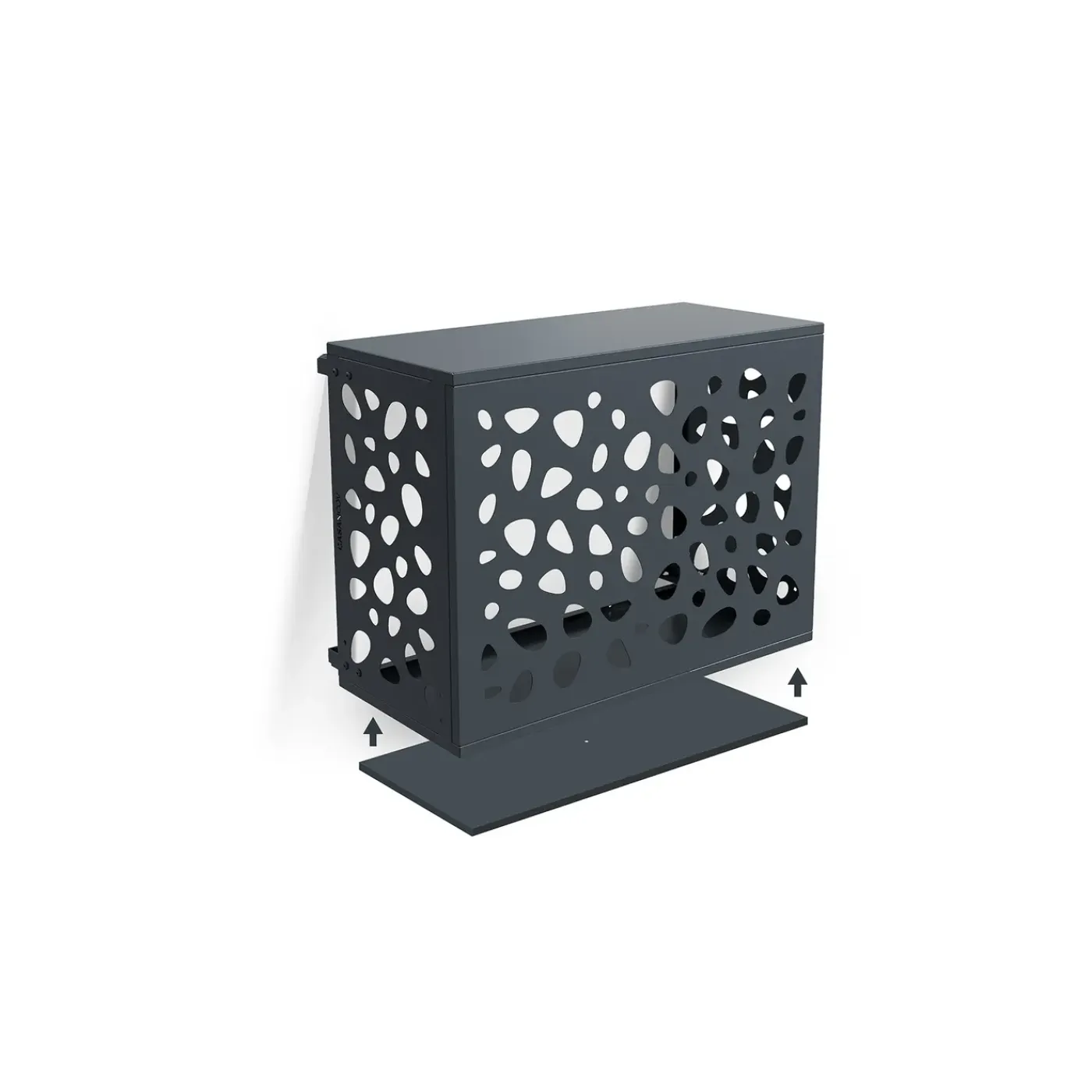 Casanoov Airco- & Warmtepomp Ombouw Aneto Sunny Aluminium Grijs Met Onderzijde - Maat S