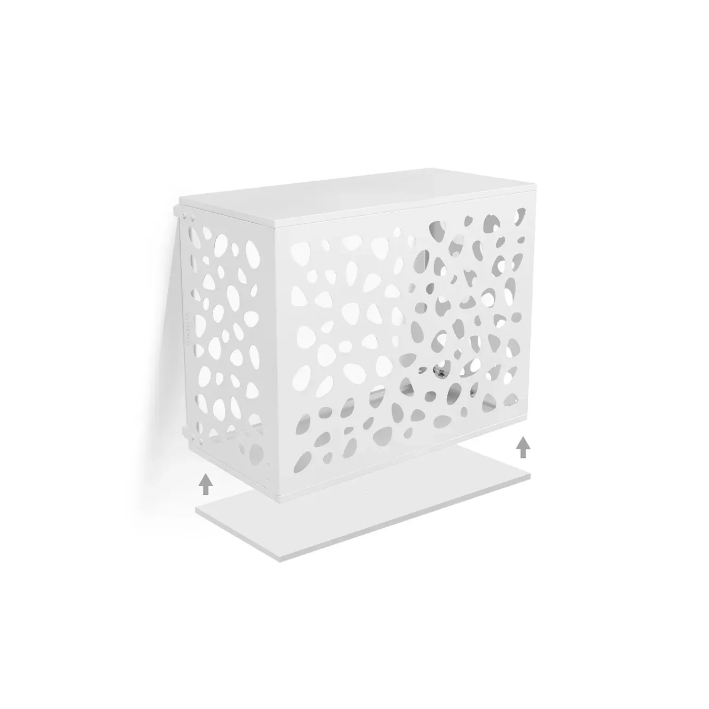 Casanoov Airco- & Warmtepomp Ombouw Aneto Sunny Aluminium Wit Met Onderzijde - Maat M