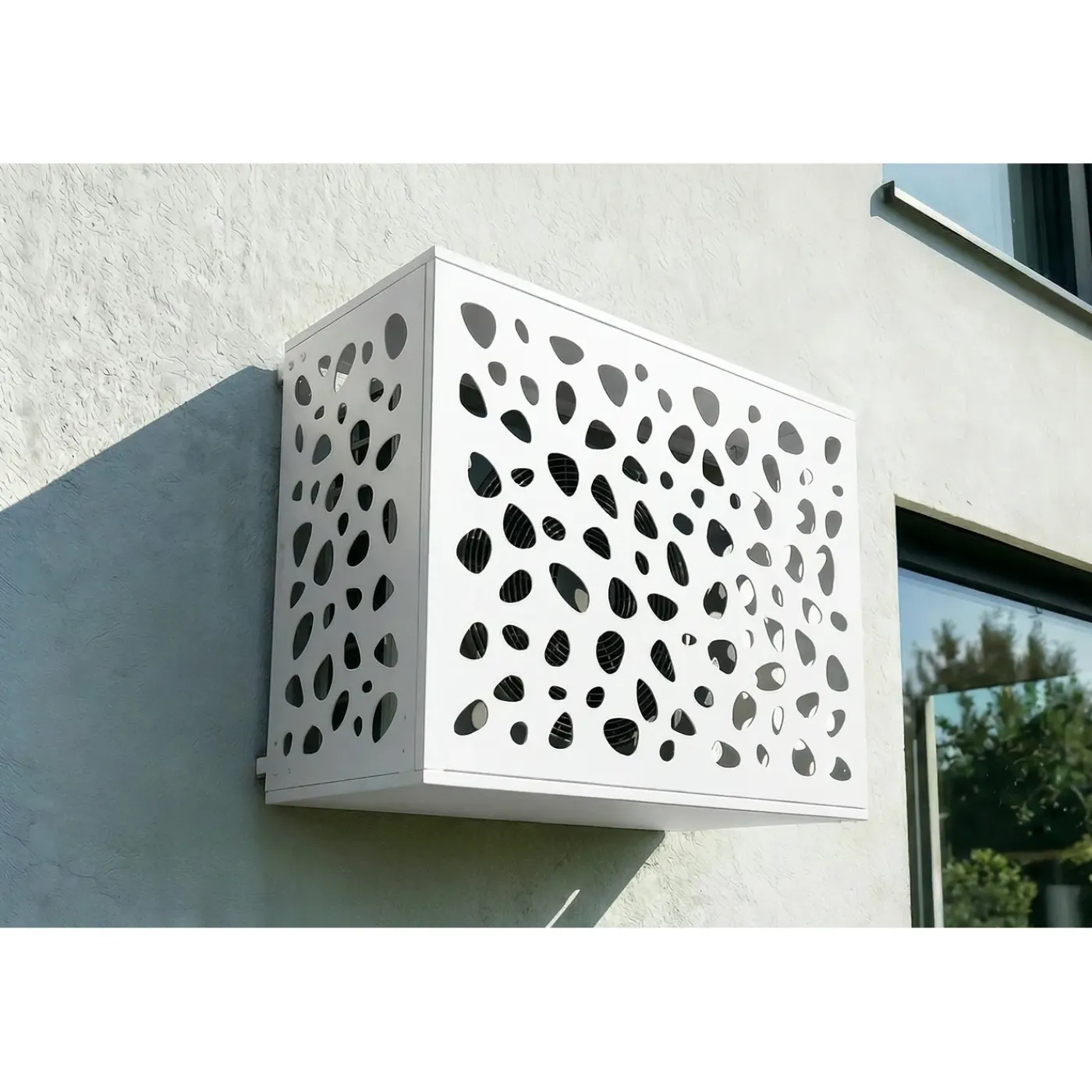 Casanoov Airco- & Warmtepomp Ombouw Aneto Sunny Aluminium Wit Met Onderzijde - Maat M