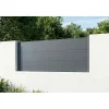 Casanoov Alpis-omheining, Antracietgrijs, 2 M, Hoogte 90 Cm, Aluminium - Brede Lamellen