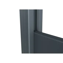 Casanoov Alpis Ruivo-omheining, Antracietgrijs, 2m H.150cm Aluminium - Brede Lamellen