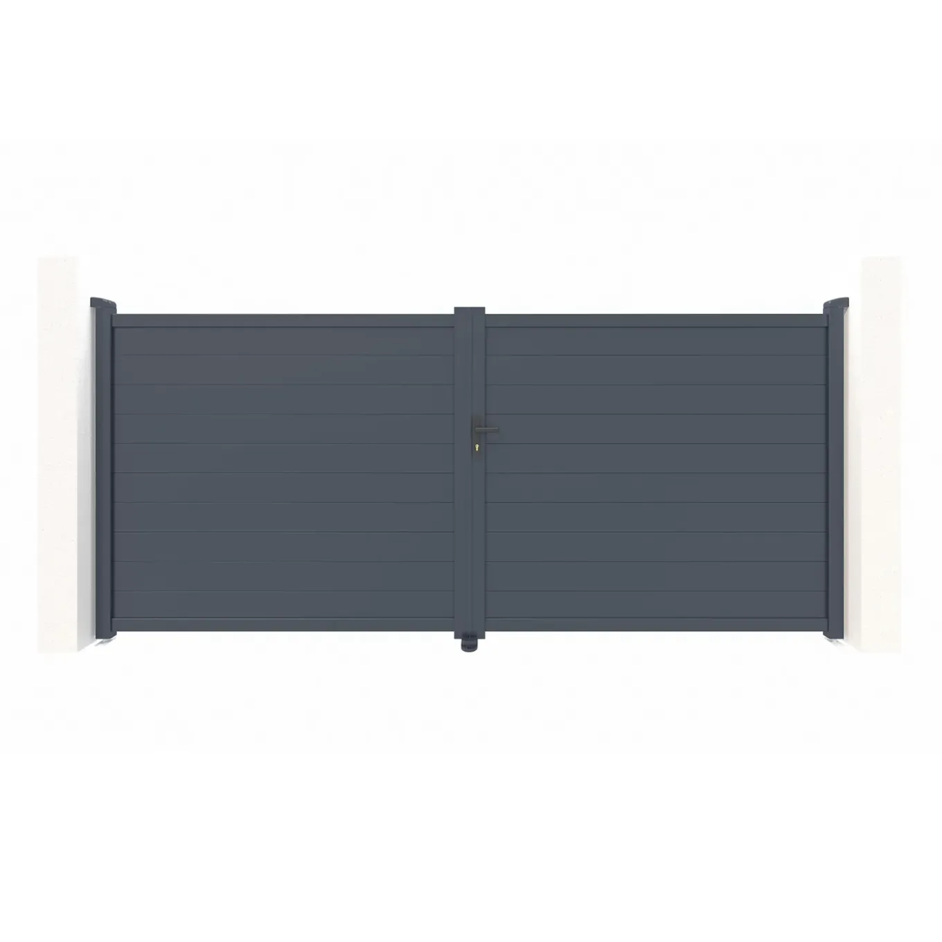 Casanoov Aluminium Draaipoort Eiger 3,5m H.180cm Grijs