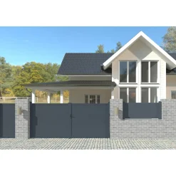 Casanoov Aluminium Draaipoort Eiger 3,5m H.180cm Grijs