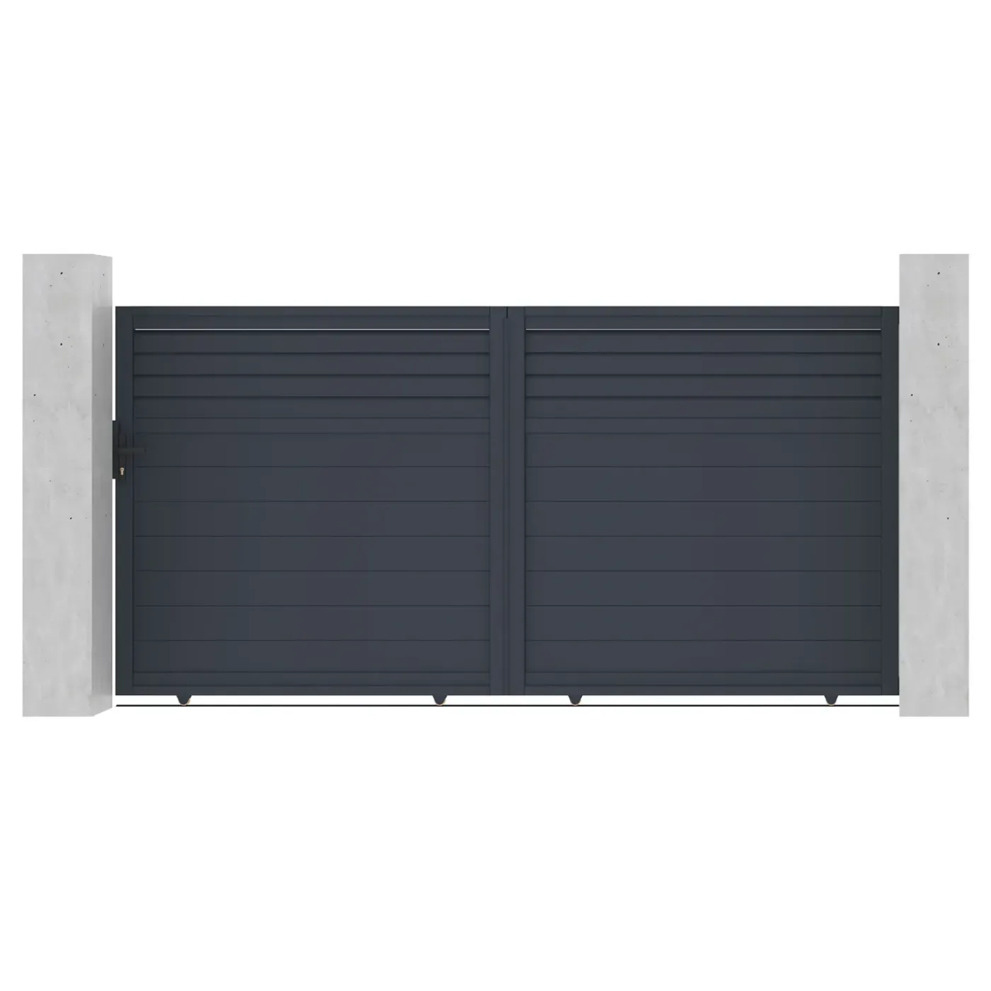 Casanoov Aluminium Elektrische Schuifpoort Carpatia 3,5m H.180cm + Ranger C300 Motorisering
