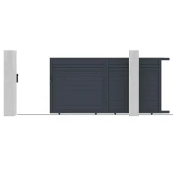 Casanoov Aluminium Elektrische Schuifpoort Carpatia 3,5m H.180cm + Ranger C300 Motorisering