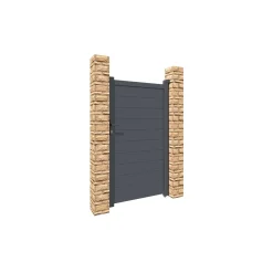 Casanoov Aluminium Tuindeur Eiger 1m H.180cm Grijs