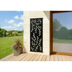 Casanoov Decoratief Paneel Folya Zwart H.160cm Patroon Over Het Gehele Oppervlak,