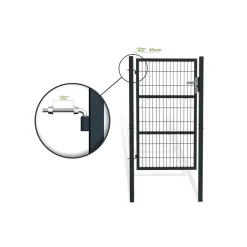 Casanoov Stalen Tuindeur Razo 1m H.160cm Antraciet Grijs