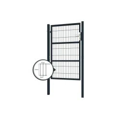 Casanoov Stalen Tuindeur Razo 1m H.160cm Antraciet Grijs