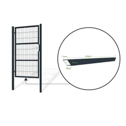 Casanoov Stalen Tuindeur Razo 1m H.180cm Antraciet Grijs