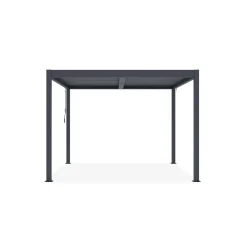 Cazeboo Bioklimatische Pergola Piana Grijze 3x3m Aluminium - Verstelbare Latten